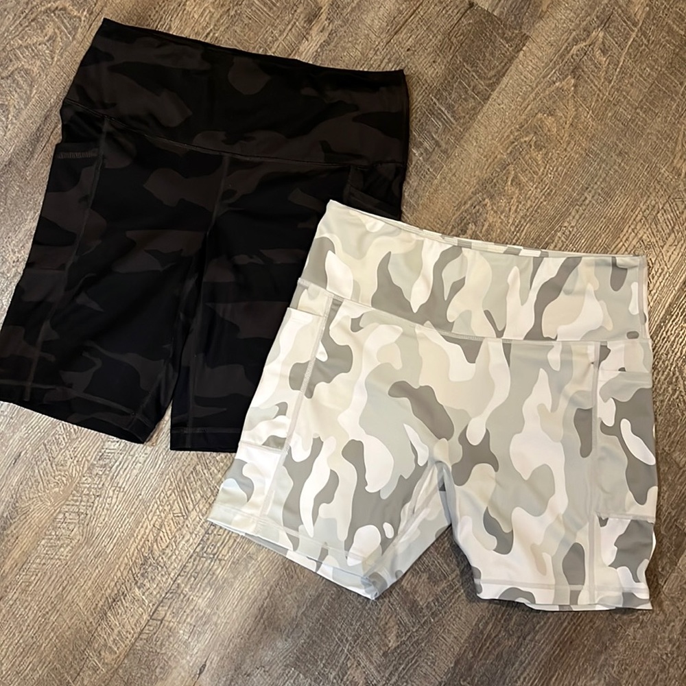 Camo gym/bike shorts